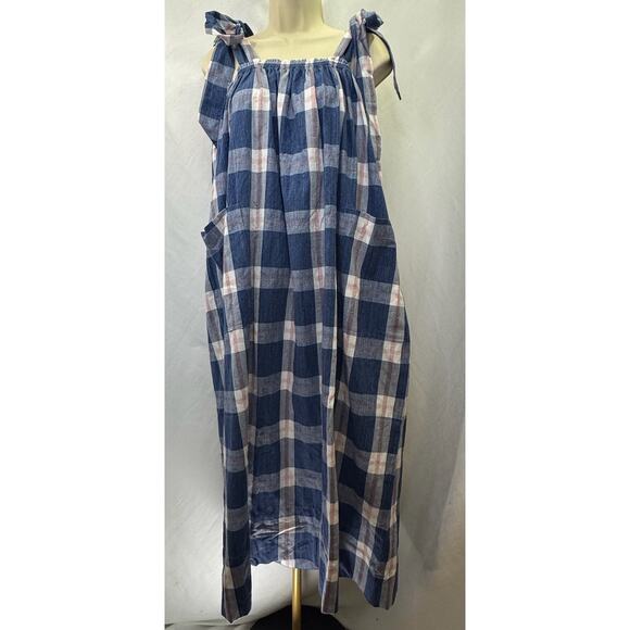 NWT - Maternity HATCH The Alexia Dress in Blueberry Plaid - Picture 5 of 16